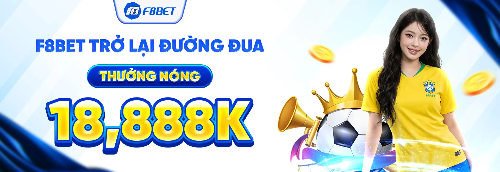 f8bet banner trở lại đường đua thưởng 18888k